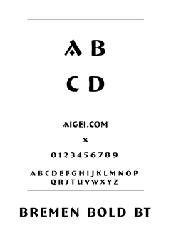 BREMENB 字体下载｜平面设计创意字库工具