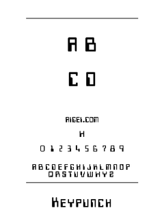 KEYPUNCN 字体下载｜创意排版设计工具