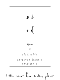 小昆虫字体（littleinsect.ttf）下载｜创意排版设计资源