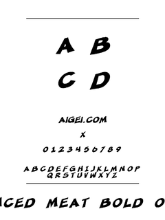 SF Minced Meat Extended 字体下载｜创意排版设计工具