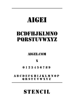 ​StencilStd 字体下载｜设计排版专用工具