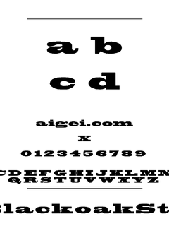 BlackoakStd 字体下载｜英文字体设计资源