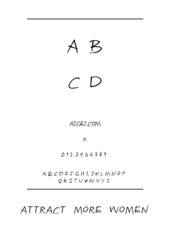ATTRACTMOREWOMEN 字体下载｜创意设计专用字体