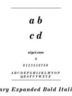 森特斯比字体（CENTEXBI.TTF）下载｜平面设计英文字体