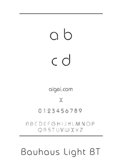 BAUHAUSL 字体下载｜平面设计创意资源