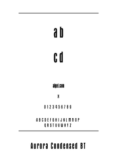 字体极光（AURORAC.TTF）下载｜平面设计英文字体资源