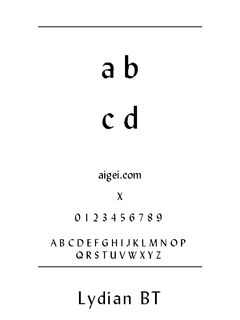 吕迪安（LYDIANN.TTF）字体下载｜平面设计必备资源