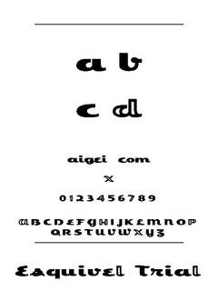 Esqut 字体下载｜创意平面设计资源
