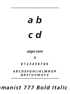 HUM777BI 字体下载｜专业设计应用