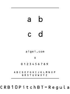 OCRB10N 字体下载｜复古设计与排版必备