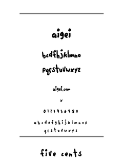 Fivecent（字体）下载｜手写创意设计应用