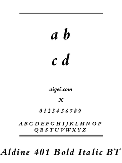 ALD401BI 字体下载｜英文字体设计应用