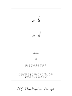 ​SF Burlington Script SC Italic 字体下载｜创意设计字体资源