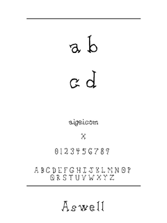 ​Aswell 英文字体下载｜创意排版设计资源