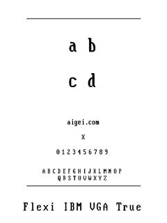 ​VGA865_0 字体下载｜像素复古排版字体