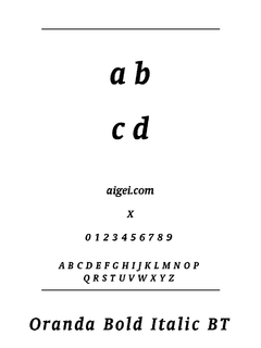 ​ORANDABI 字体下载｜设计排版资源