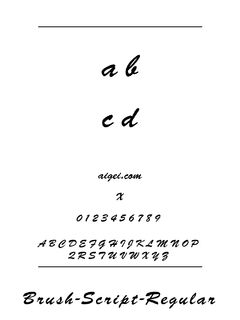 BrushScriptStd 英文字体下载｜手写设计排版资源