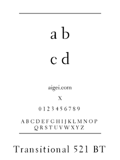 TRAN521N 字体下载｜英文罗马体设计工具