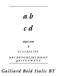 加利尔德比（GALIRDBI.TTF）字体下载｜英文设计字体资源