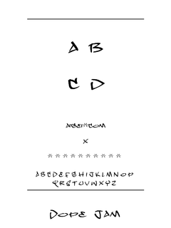 ​DOPEJAM 字体下载｜创意涂鸦英文字体设计