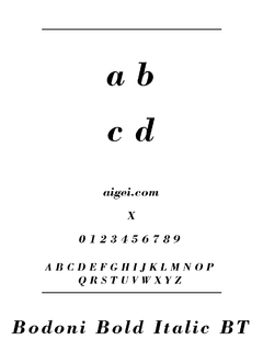 ​博多尼比字体（BODONIBI.TTF）下载｜排版设计资源