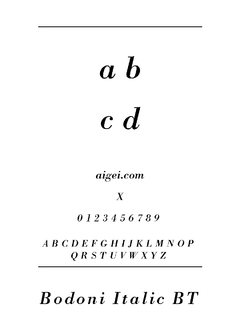 ​BODONII（字体）下载｜英文字体设计资源