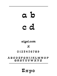 ​EXPON 字体下载｜立体字设计资源