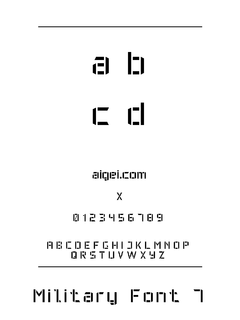 ​Military 字体下载｜军用设计字体资源