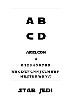 ​Starjedi（字体）下载｜科幻风格英文字体资源