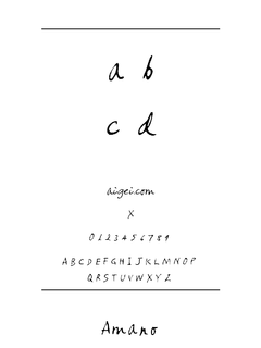 ​AMANO 字体下载｜英文字体设计资源