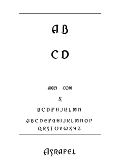 ​阿斯拉菲尔 字体下载｜特效字库设计资源