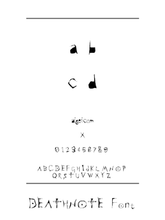 ​DEATHNOTEFont 下载｜花样字体设计资源